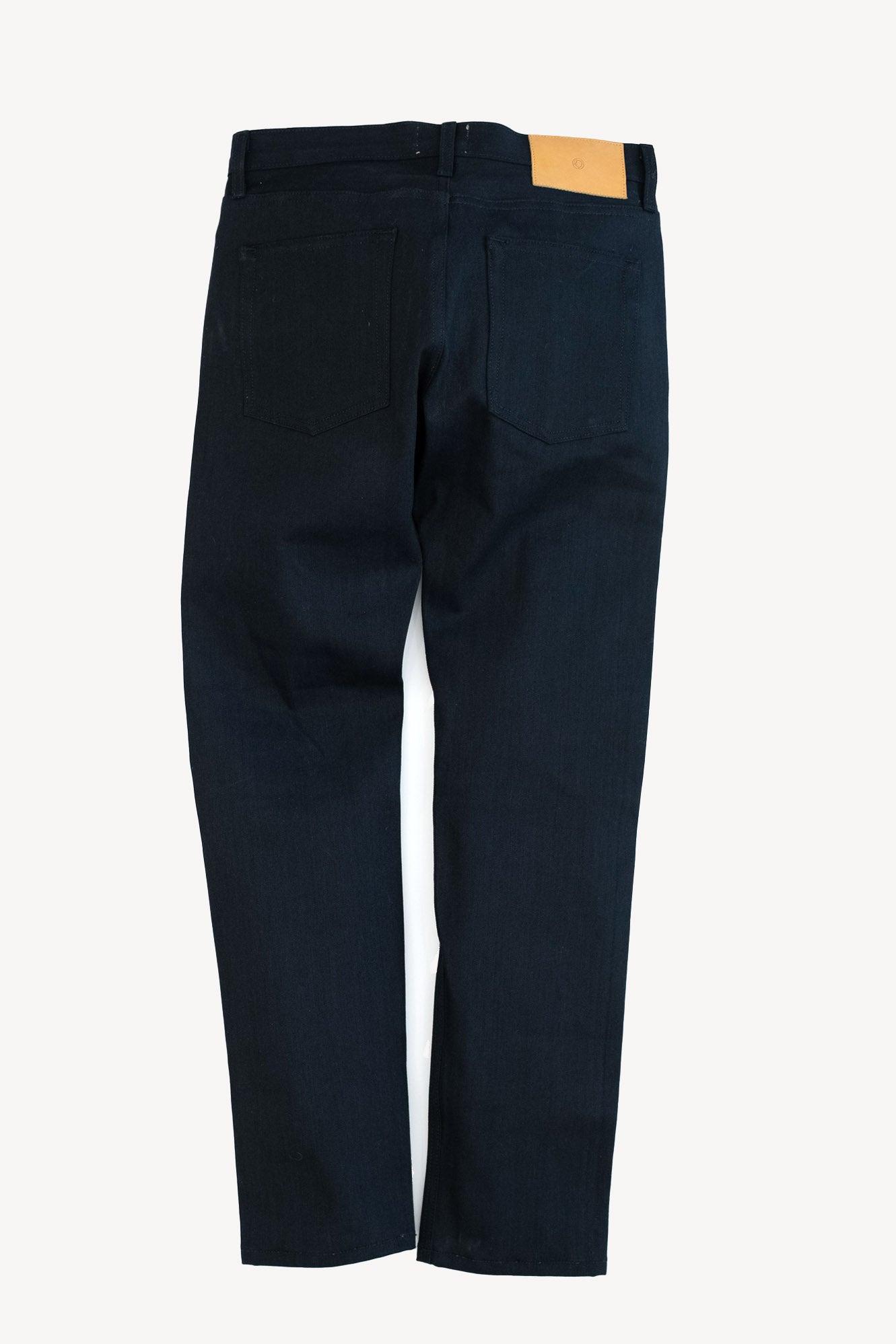 Men's Slim Straight Selvedge Denim in Japanese Jet Black | Made in