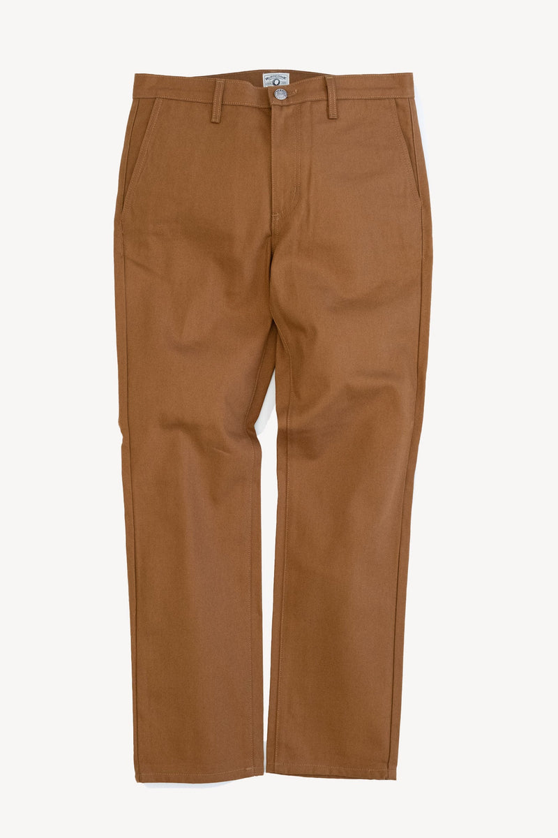 デンハム　MIJ CRAFT CHINO PANTS Men's Slim Fit Workwear Chino Pants in Tobacco | Made in USA