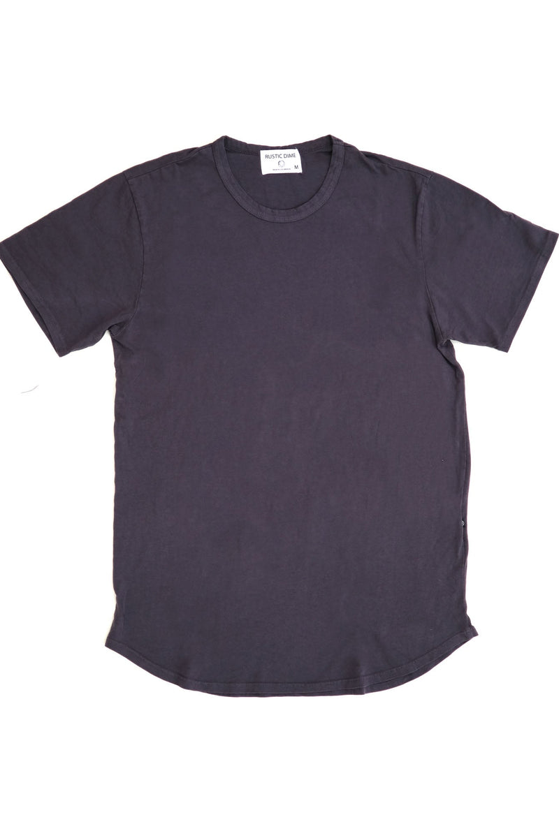 DIME CURVED HEM TEE | PEBBLE - Rustic Dime