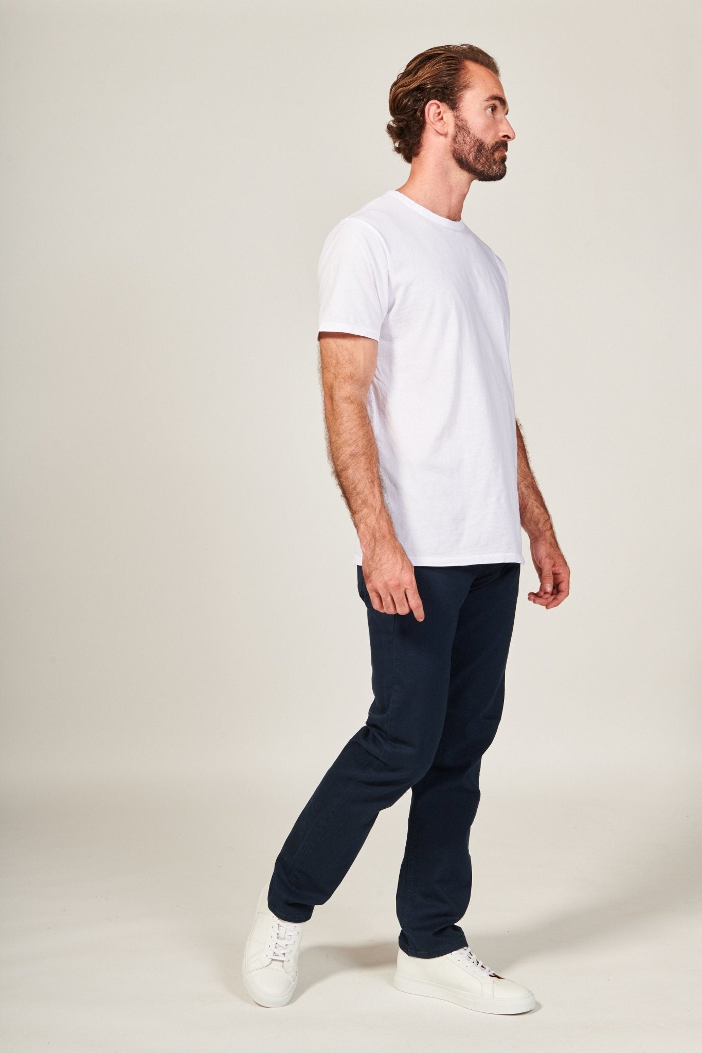 Men's Slim Straight Fit Denim in Navy | Made in USA – Rustic Dime