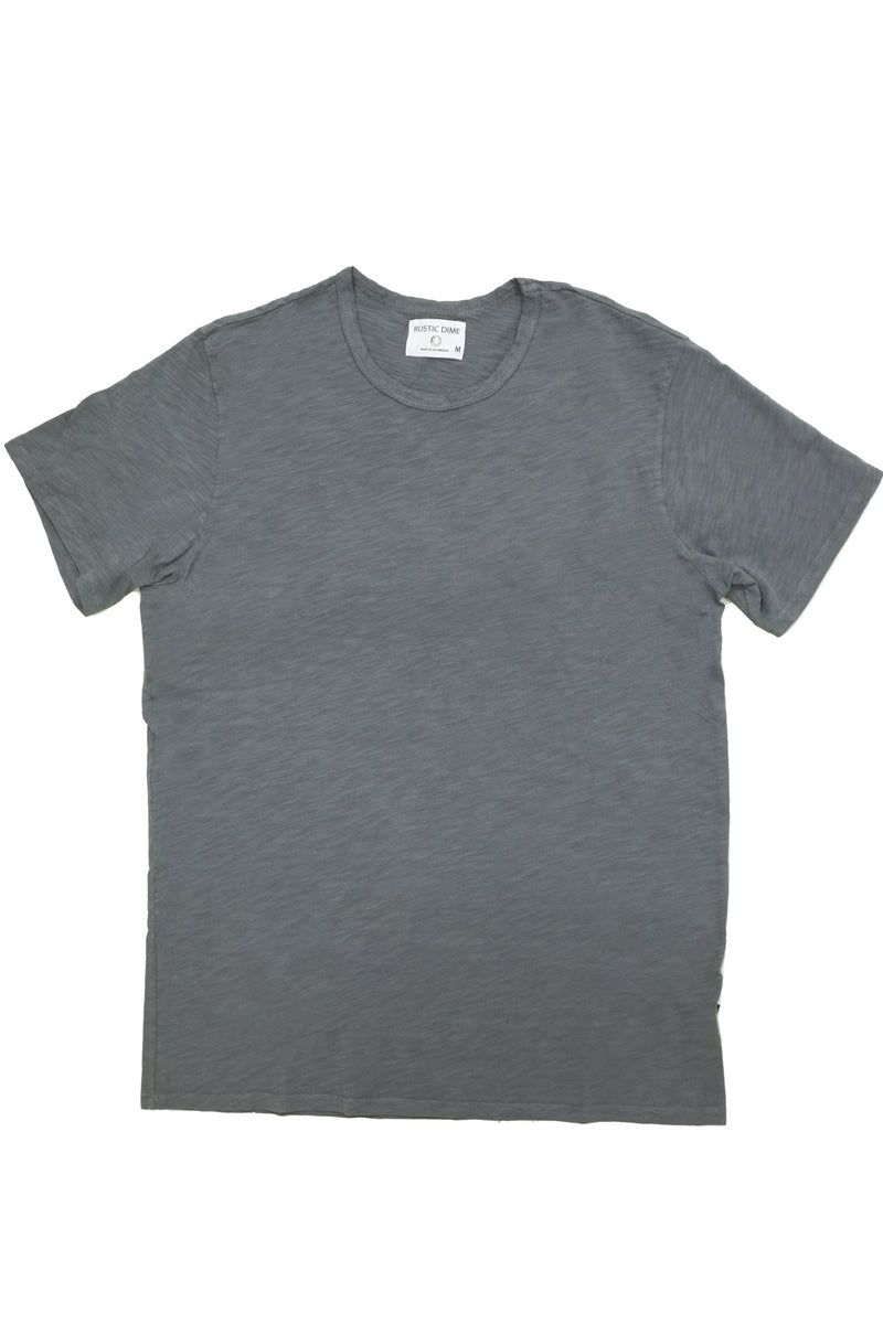 SLUB DIME TEE | SLATE - Rustic Dime