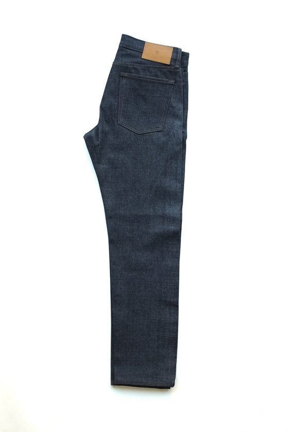 15oz Japanese Raw Denim | Slim Straight Selvedge Denim - Rustic Dime