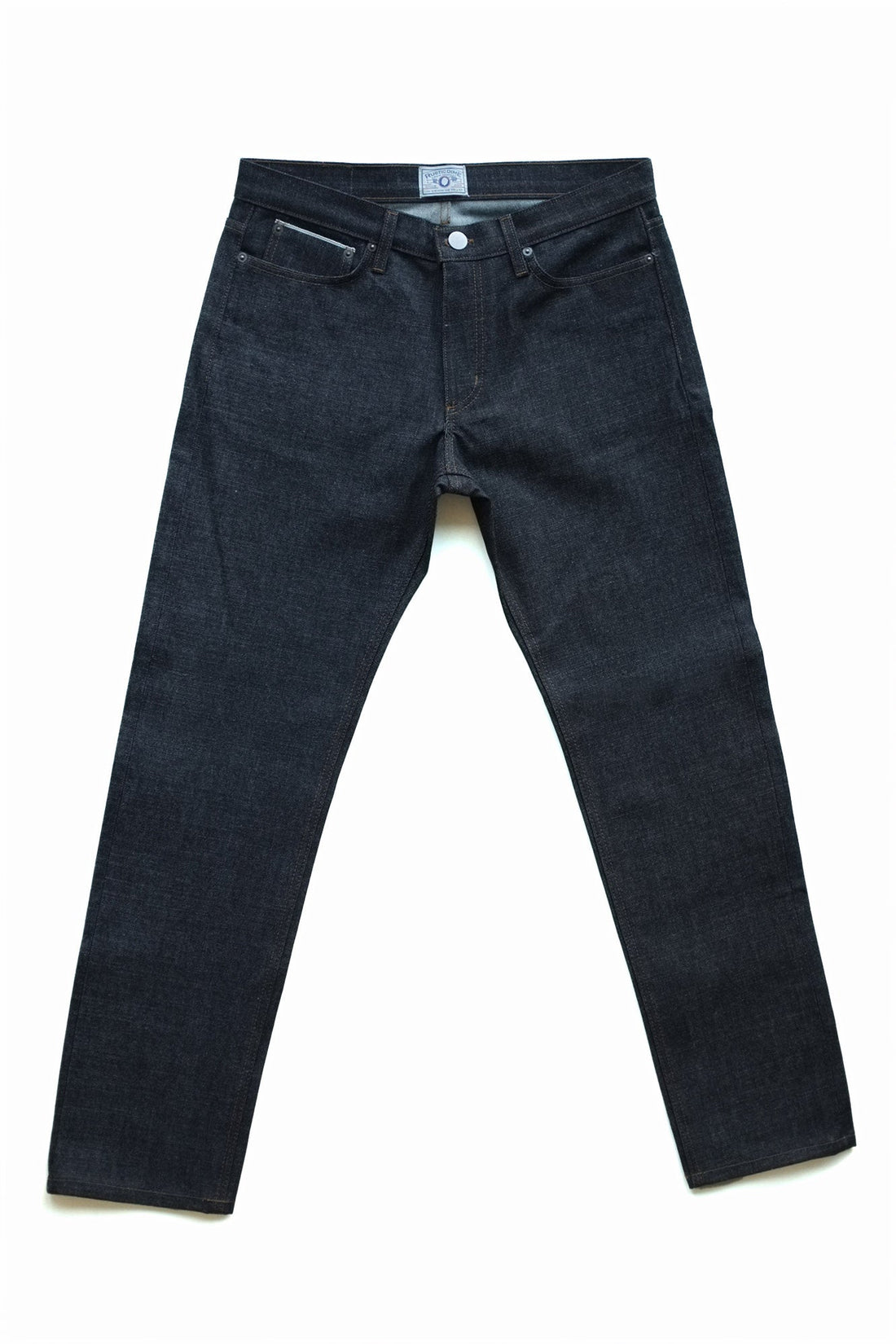  15oz Japanese Raw Denim | Slim Straight Selvedge Denim - Rustic Dime