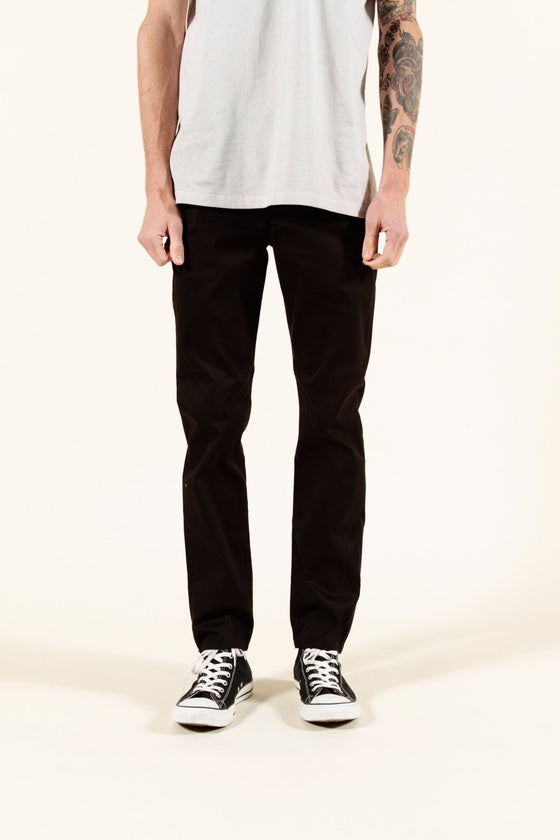 BLACK | SUMMER CHINO SLIM - Rustic Dime