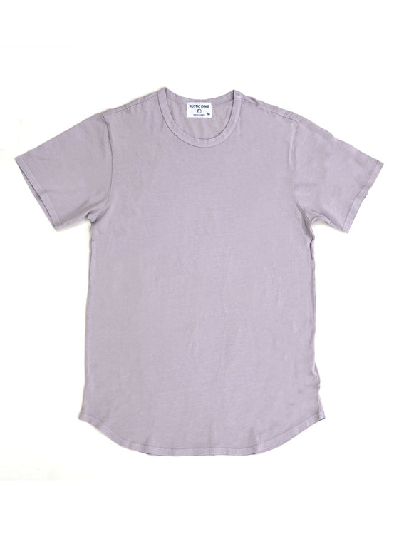 DIME CURVED HEM TEE | SMOKE - Rustic Dime