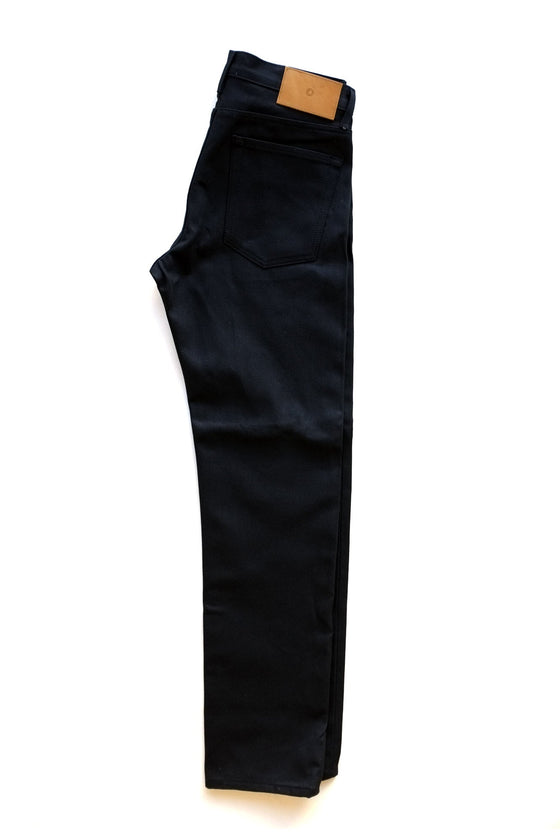 Japanese Jet Black | Slim Straight Selvedge Denim - Rustic Dime