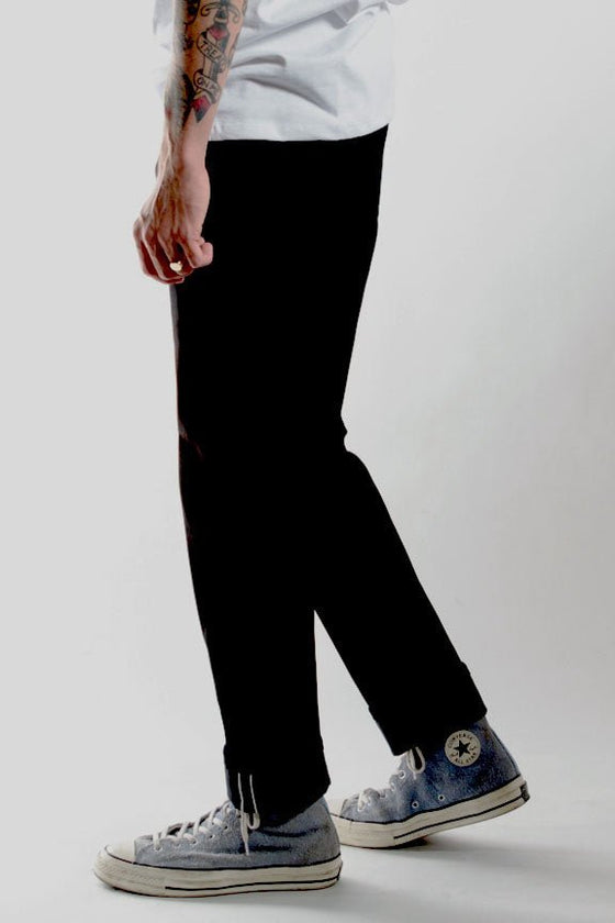 Japanese Jet Black | Slim Straight Selvedge Denim - Rustic Dime