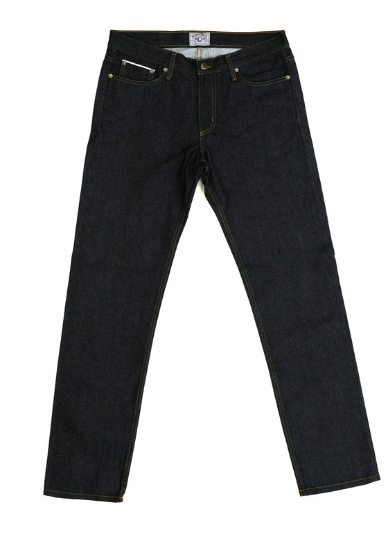 Japanese Raw Denim | Slim Straight Selvedge Denim - Rustic Dime