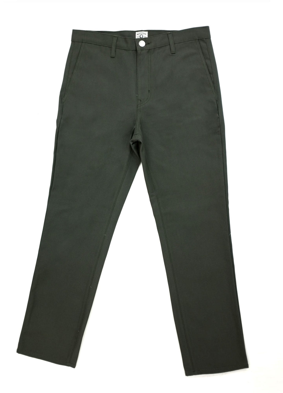 Men's Slim Fit Workwear Chino Pants in Moss Made in USA Rustic Dime
