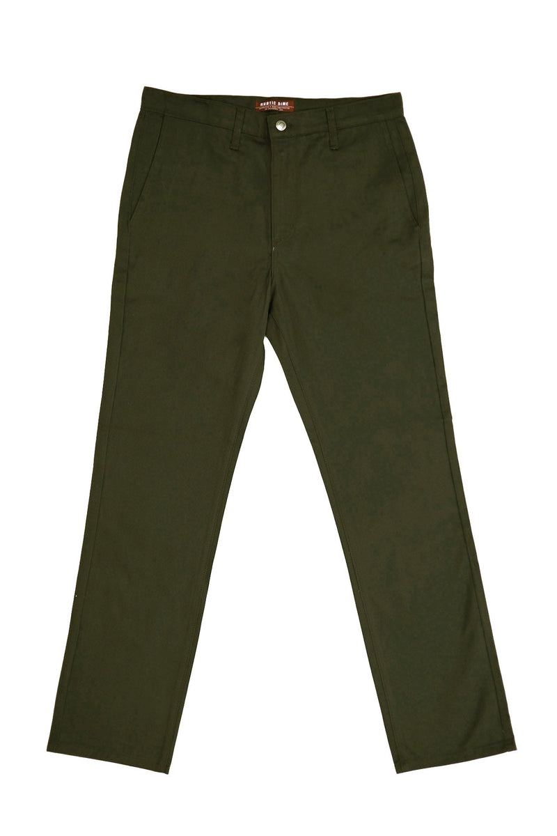 Men's Olive Workwear Chino Pants | Made in USA – Rustic Dime